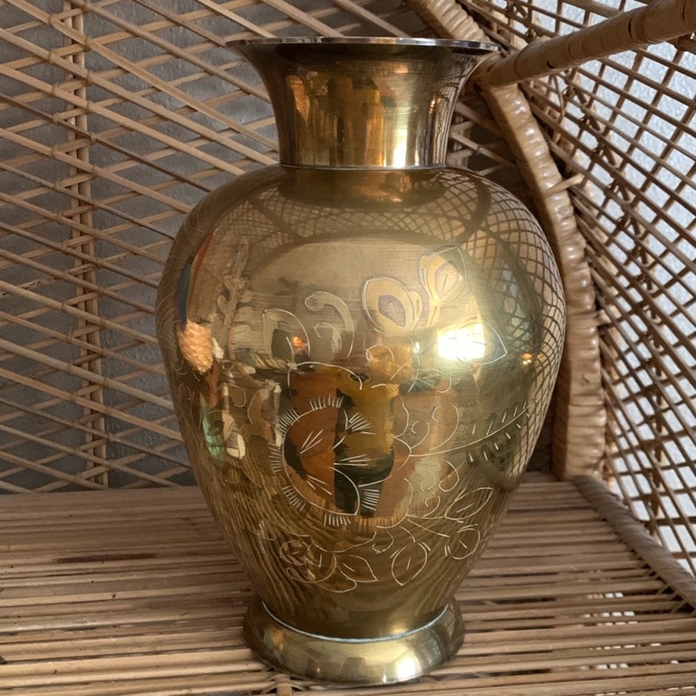 Vintage Brass Vase